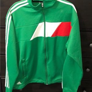 Adidas Track Jacket Men 2XL Full Zip Mexico team